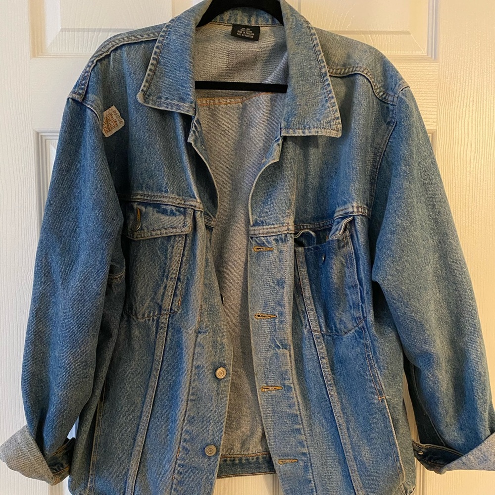Oversized jean jacket